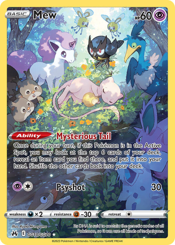 GG10/070 Mew (Crown Zenith Galarian Gallery - Sword & Shield) Trainer Gallery Holo Rare - Pkmn  - Basic - English
