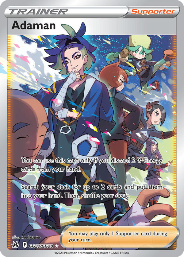 GG57/070 Adaman (Crown Zenith Galarian Gallery - Sword & Shield) Trainer Gallery Holo Rare - Trainer  - Supporter - English