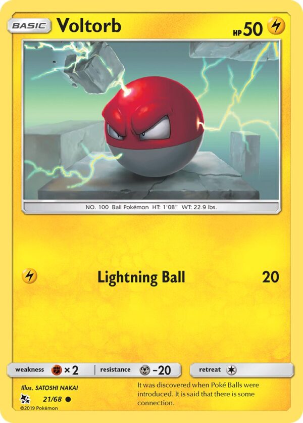 021/068 Voltorb (Hidden Fates - Sun & Moon) Common - Pkmn  - Basic - English