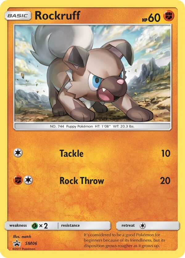 SM06 Rockruff (SM Black Star Promos - Sun & Moon) Promo - Pkmn  - Basic - English