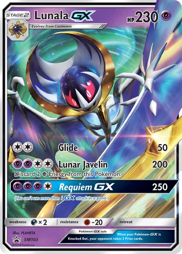 SM103/248 Lunala-GX (SM Black Star Promos - Sun & Moon) Promo - Pkmn  - Stage 2 - English
