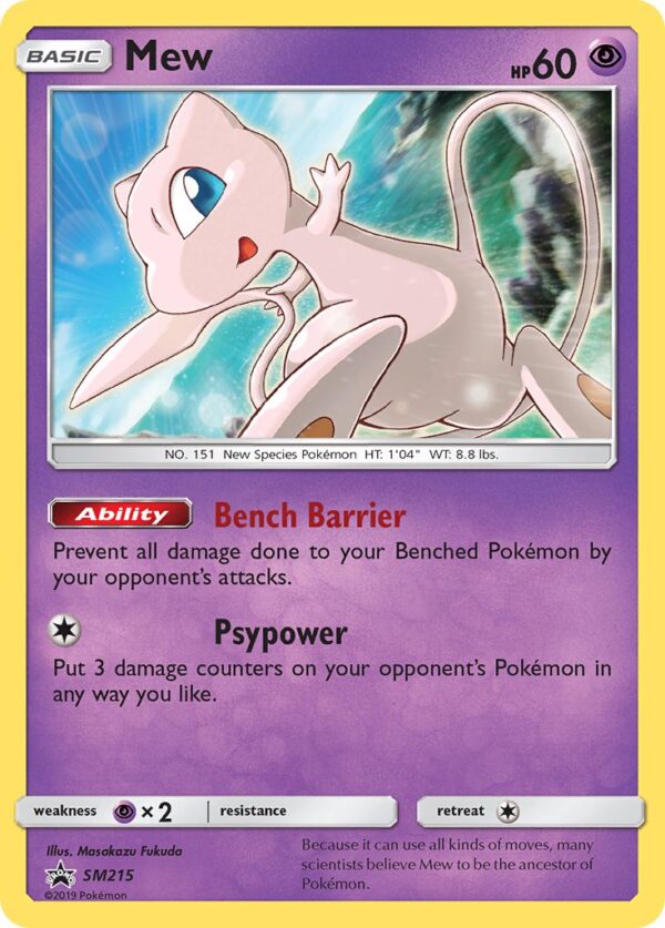 SM215/248 Mew (SM Black Star Promos - Sun & Moon) Promo - Pkmn  - Basic - English