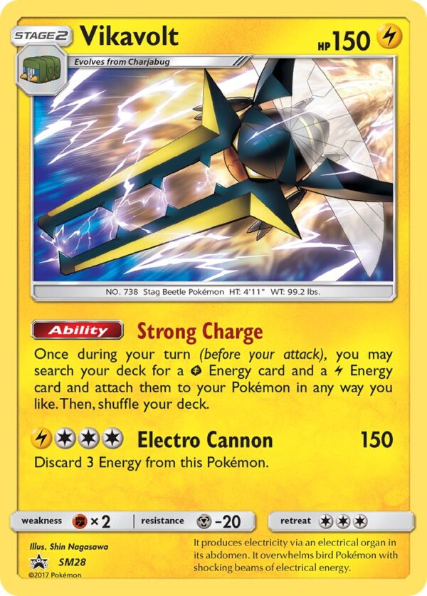 SM28 Vikavolt (SM Black Star Promos - Sun & Moon) Promo - Pkmn  - Stage 2 - English