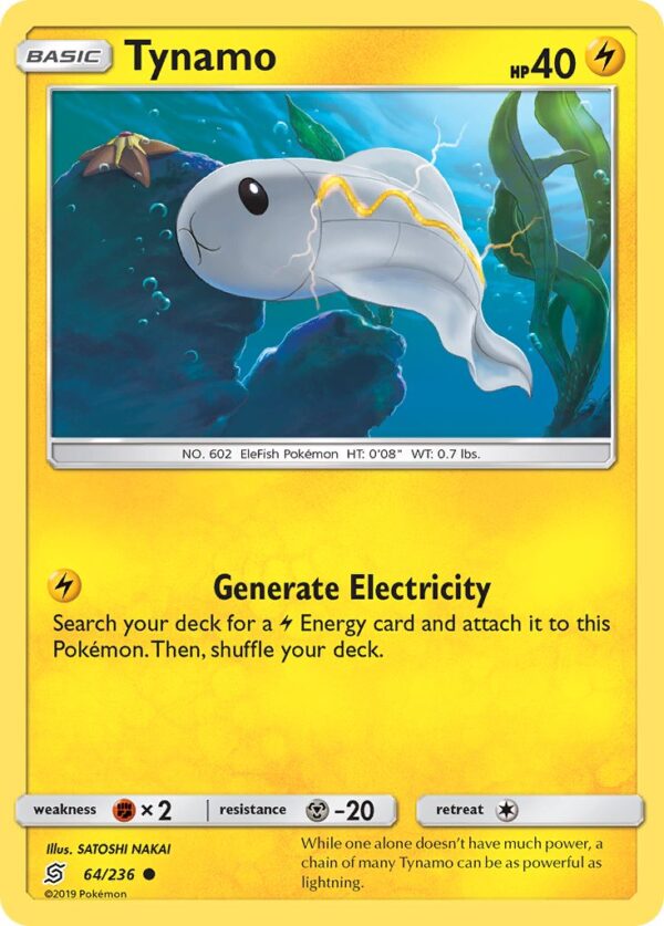 064/236 Tynamo (Unified Minds - Sun & Moon) Common - Pkmn  - Basic - English