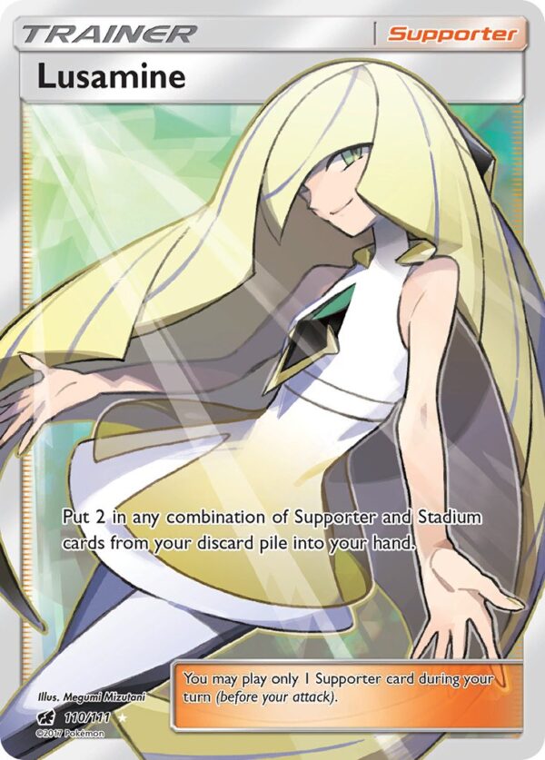 110/111 Lusamine (Crimson Invasion - Sun & Moon) Ultra Rare - Trainer  - Supporter - English