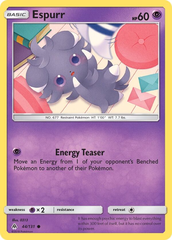 044/131 Espurr (Forbidden Light - Sun & Moon) Common - Pkmn  - Basic - English