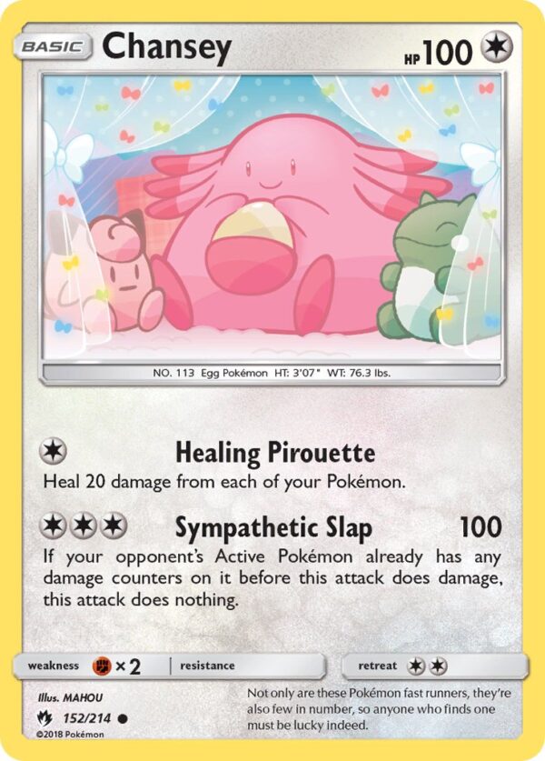 152/214 Chansey (Lost Thunder - Sun & Moon) Common - Pkmn  - Basic - English