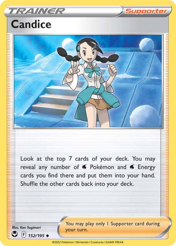 152/195 Candice (Silver Tempest - Sword & Shield) Reverse Holo - Trainer  - Supporter - English