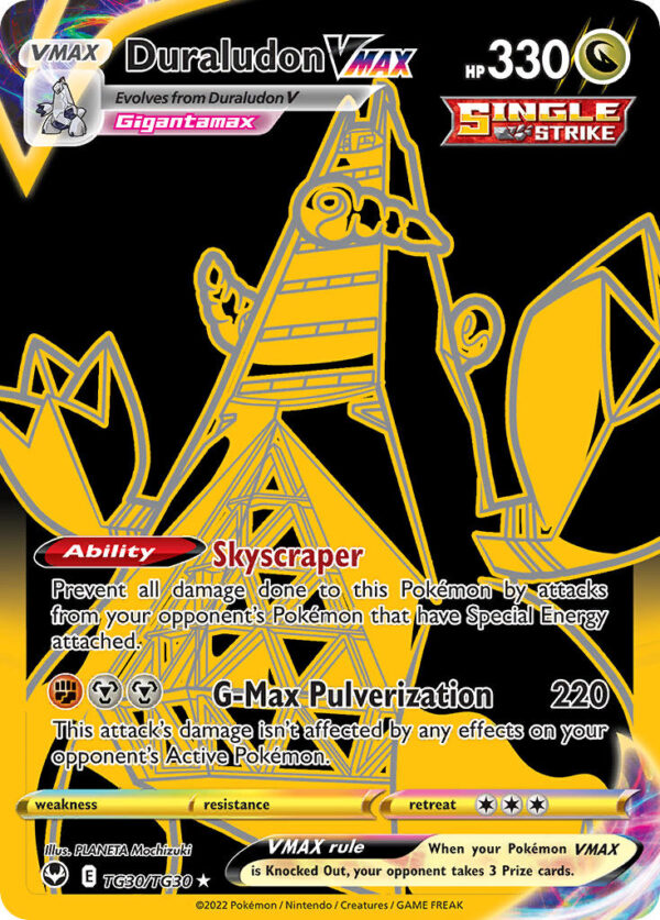 TG30/030 Duraludon VMAX (Silver Tempest Trainer Gallery - Sword & Shield) Trainer Gallery Holo Rare - Pkmn  - VMAX - English