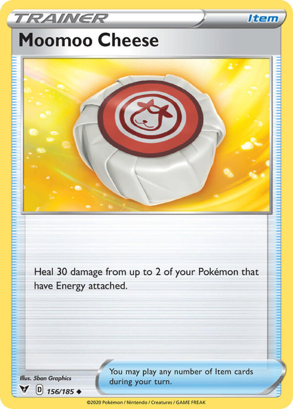 156/185 Moomoo Cheese (Vivid Voltage - Sword & Shield) Uncommon - Trainer  - Item - English