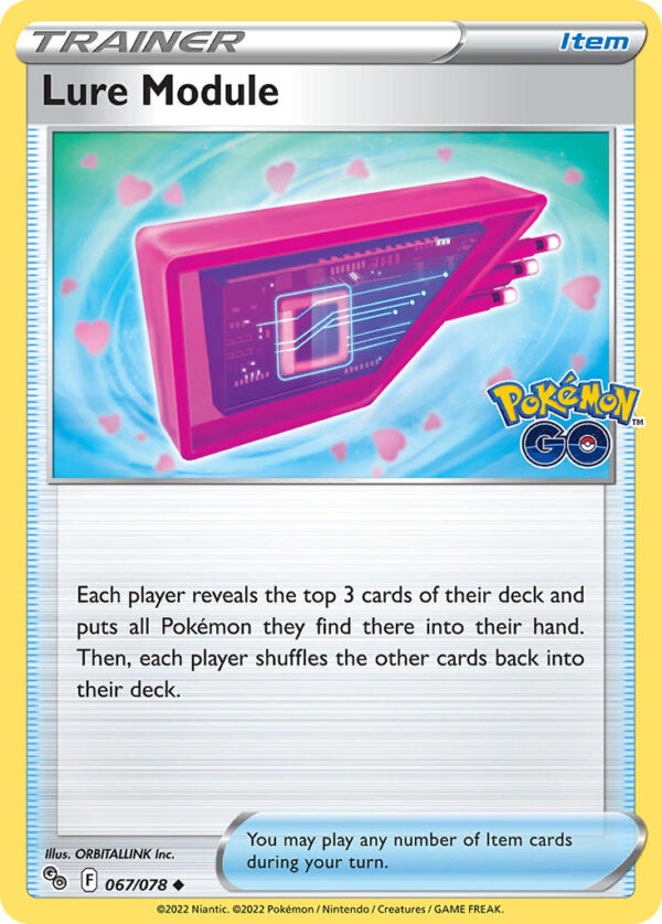 067/078 Lure Module (Pokemon GO - Sword & Shield) Uncommon - Trainer  - Item - English