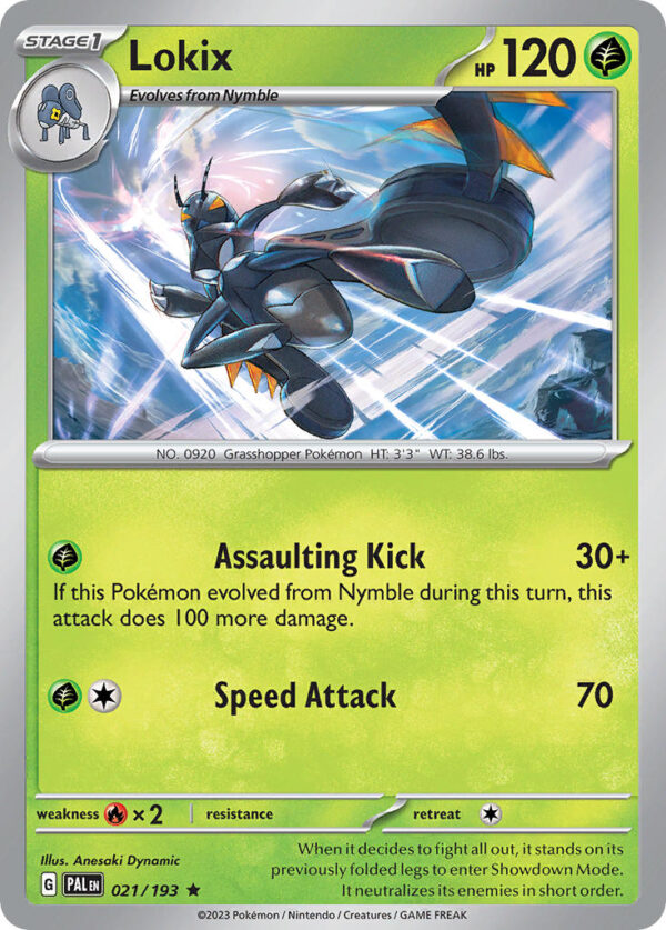 021/193 Lokix (Paldea Evolved - Scarlet & Violet) Rare - Pkmn  - Stage 1 - English