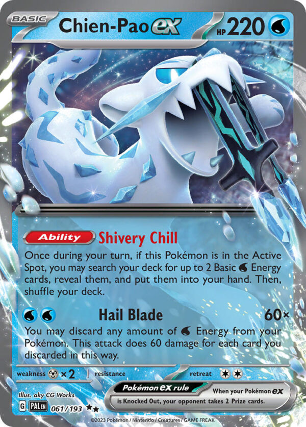 061/193 Chien-Pao ex (Paldea Evolved - Scarlet & Violet) Double Rare - Pkmn  - Basic - English