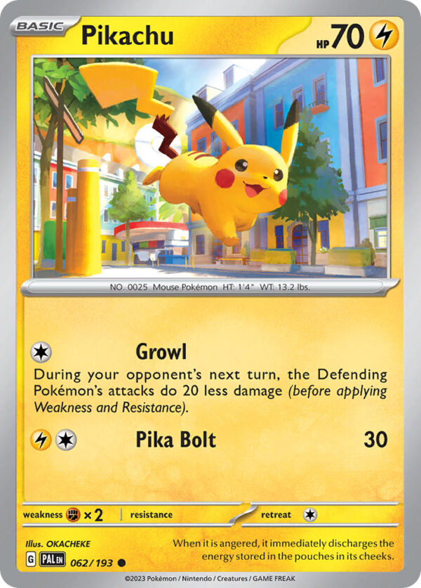 062/193 Pikachu (Paldea Evolved - Scarlet & Violet) Common - Pkmn  - Basic - English