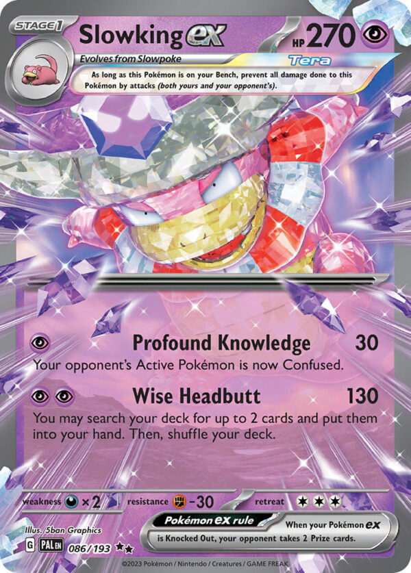 086/193 Slowking ex (Paldea Evolved - Scarlet & Violet) Double Rare - Pkmn  - Stage 1 - English