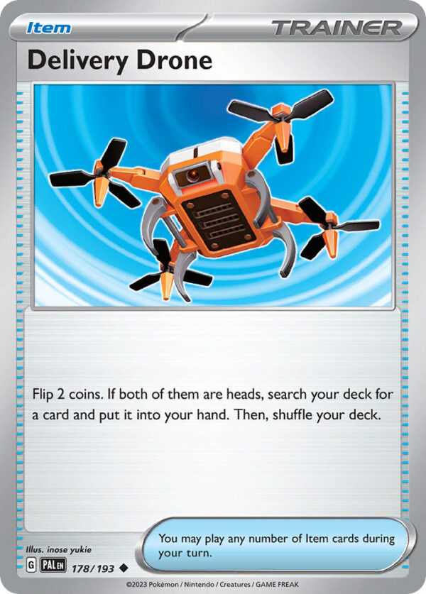 178/193 Delivery Drone (Paldea Evolved - Scarlet & Violet) Reverse Holo - Trainer  - Item - English