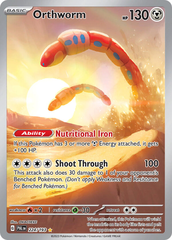 224/193 Orthworm (Paldea Evolved - Scarlet & Violet) Illustration Rare - Pkmn  - Basic - English