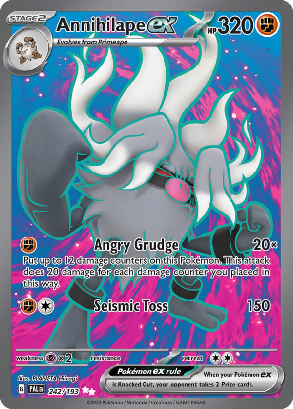 242/193 Annihilape ex (Paldea Evolved - Scarlet & Violet) Ultra Rare - Pkmn  - Stage 2 - English