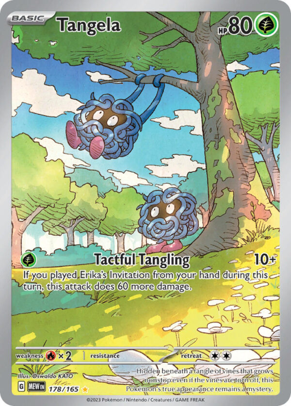 178/165 Tangela (151 - Scarlet & Violet) Illustration Rare - Pkmn  - Basic - English