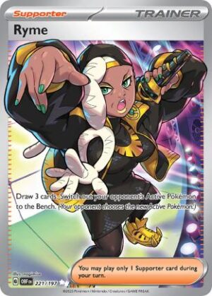 221/197 Ryme (Obsidian Flames - Scarlet & Violet) Ultra Rare - Trainer  - Supporter - English