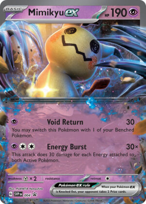 SVP 004 Mimikyu ex (Scarlet & Violet Black Star Promos - Scarlet & Violet) Promo - Pkmn  - Basic - English