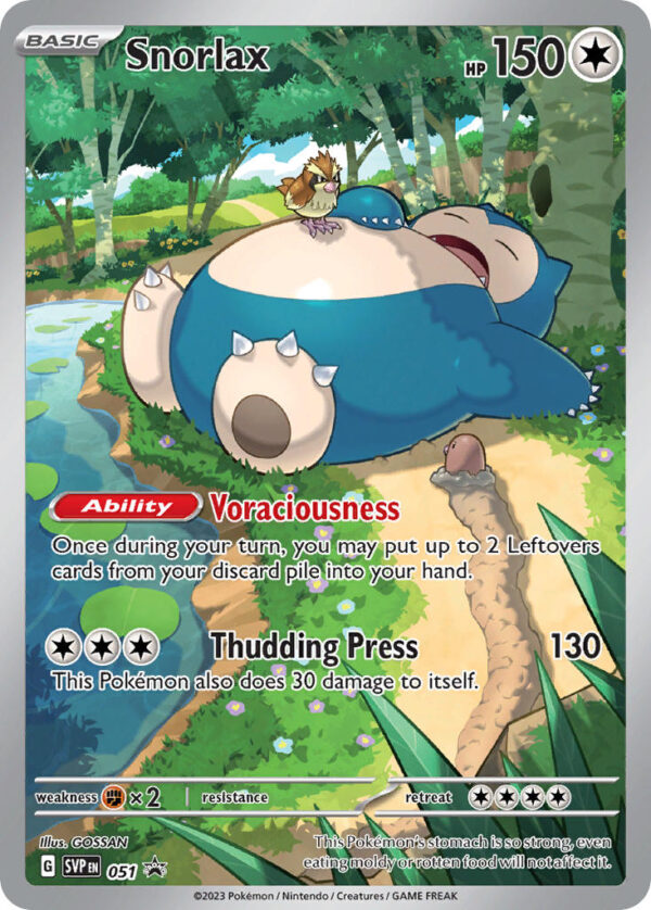 SVP051 Snorlax (Scarlet & Violet Black Star Promos - Scarlet & Violet) Promo - Pkmn  - Basic - English