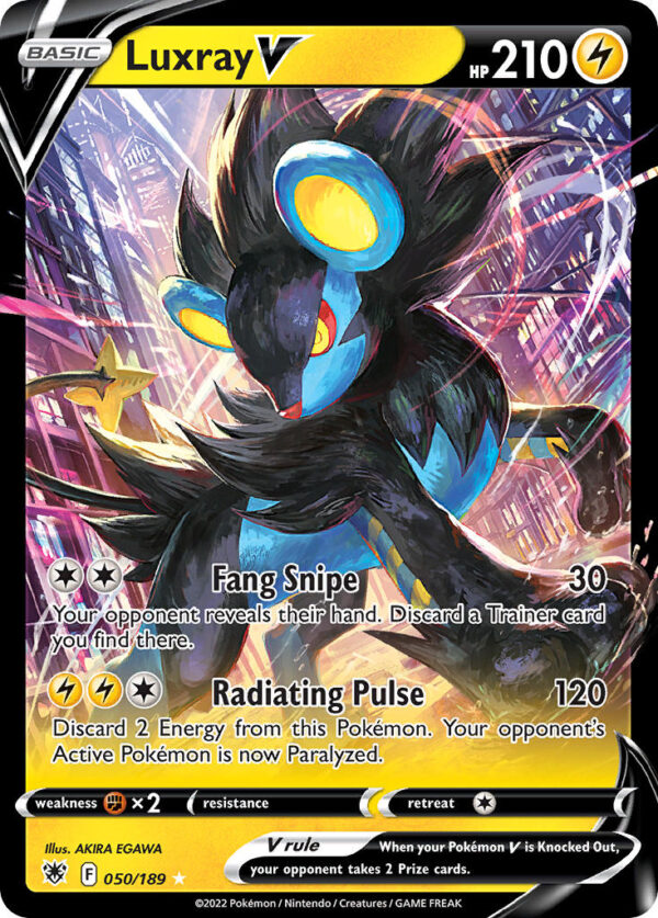 050/189 Luxray V (Astral Radiance - Sword & Shield) Holo Rare V - Pkmn  - Basic - English