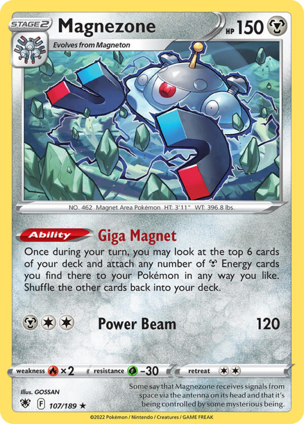 107/189 Magnezone (Astral Radiance - Sword & Shield) Rare - Pkmn  - Stage 2 - English