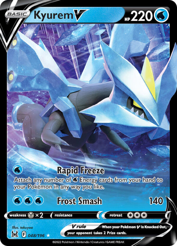 048/196 Kyurem V (Lost Origin - Sword & Shield) Holo Rare V - Pkmn  - Basic - English