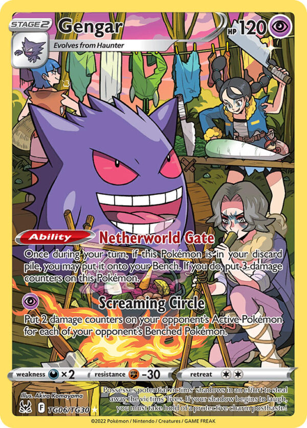 TG06/030 Gengar (Lost Origin Trainer Gallery - Sword & Shield) Trainer Gallery Holo Rare - Pkmn  - Stage 2 - English