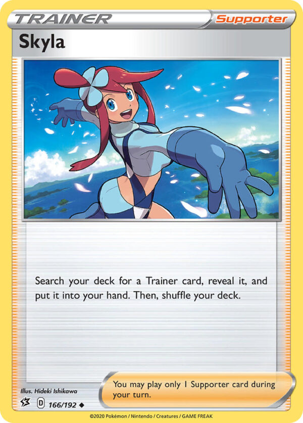 166/192 Skyla (Rebel Clash - Sword & Shield) Uncommon - Trainer  - Supporter - English