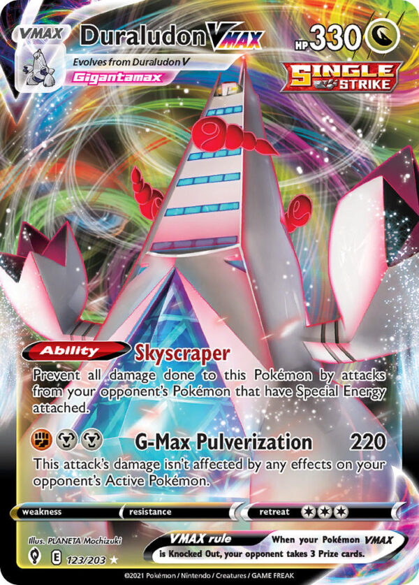 123/203 Duraludon VMAX (Evolving Skies - Sword & Shield) Holo Rare VMAX - Pkmn  - VMAX - English