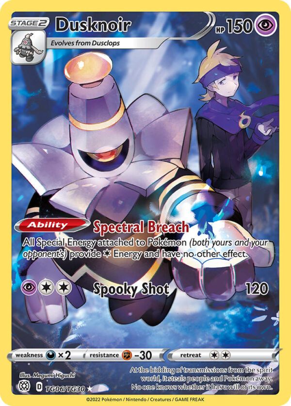 TG06/TG30 Dusknoir (Brilliant Stars Trainer Gallery - Sword & Shield) Trainer Gallery Holo Rare - Pkmn  - Stage 2 - English