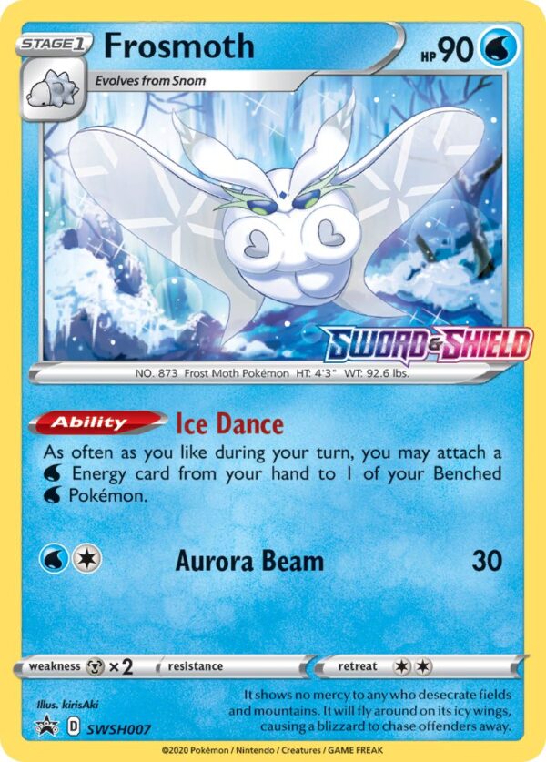 SWSH007/307 Frosmoth (SWSH Black Star Promos - Sword & Shield) Promo - Pkmn  - Stage 1 - English
