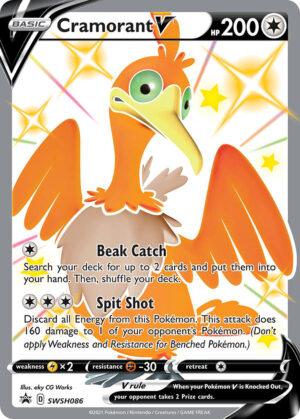 SWSH086 Cramorant V (SWSH Black Star Promos - Sword & Shield) Promo - Pkmn  - Basic - English