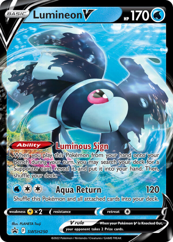 SWSH250 Lumineon V (SWSH Black Star Promos - Sword & Shield) Promo - Pkmn  - Basic - English