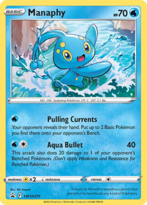 SWSH275 Manaphy (SWSH Black Star Promos - Sword & Shield) Promo - Pkmn  - Basic - English