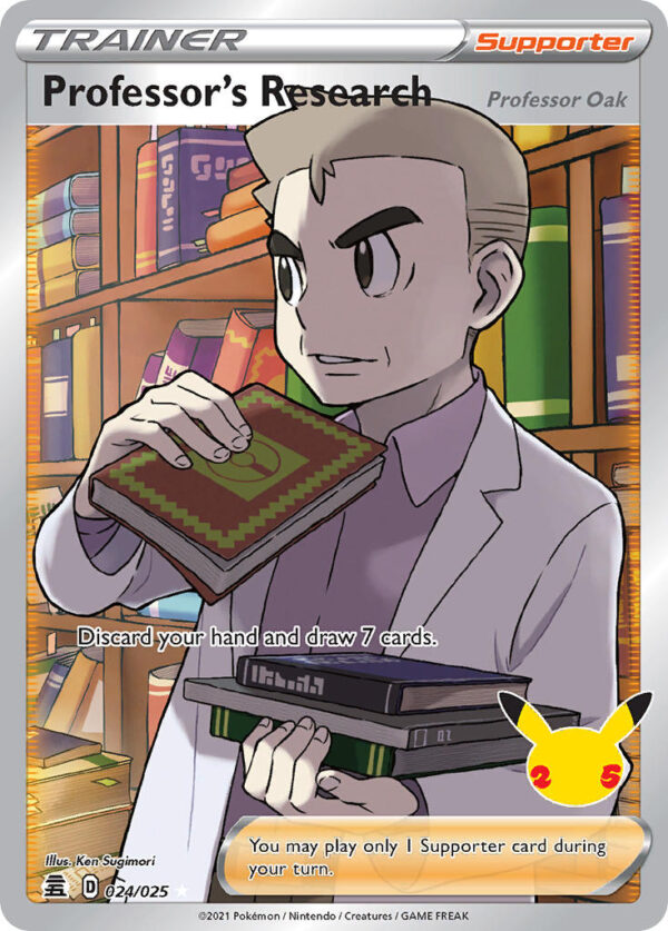 024/025 Professor’s Research (Celebrations - Sword & Shield) Ultra Rare - Trainer  - Supporter - English