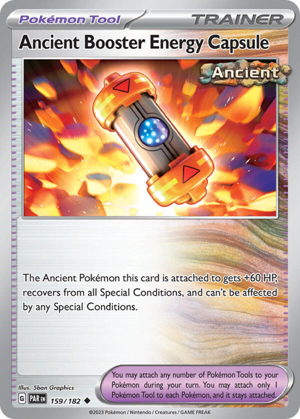 159/182 Ancient Booster Energy Capsule (Paradox Rift - Scarlet & Violet) Uncommon - Trainer - Tool - English