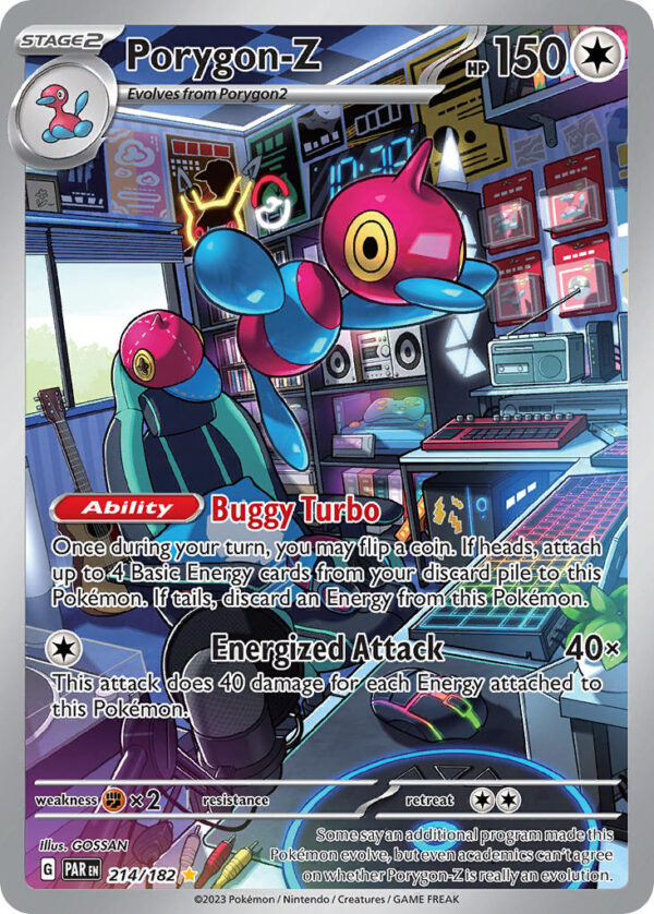 214/182 Porygon-Z (Paradox Rift - Scarlet & Violet) Illustration Rare - Pkmn - Stage 2 - English