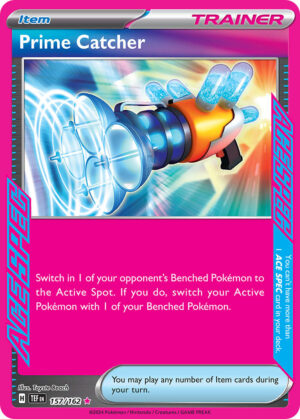 157/162 Prime Catcher (Temporal Forces - Scarlet & Violet) ACE SPEC Rare - Trainer  -  Item - English