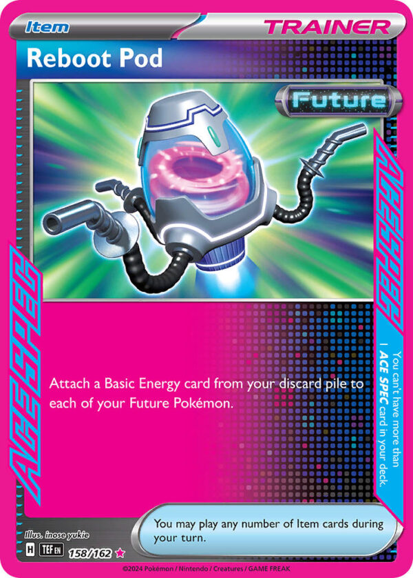 158/162 Reboot Pod (Temporal Forces - Scarlet & Violet) ACE SPEC Rare - Trainer  -  Item - English