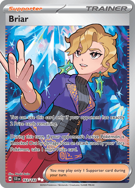 163/142 Briar (Stellar crown - Scarlet & Violet) Ultra Rare - Trainer  -  Supporter - English